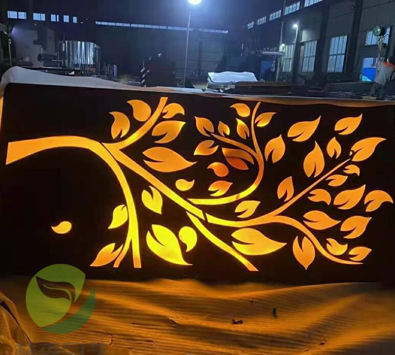 贡嘎耐候钢板灯箱