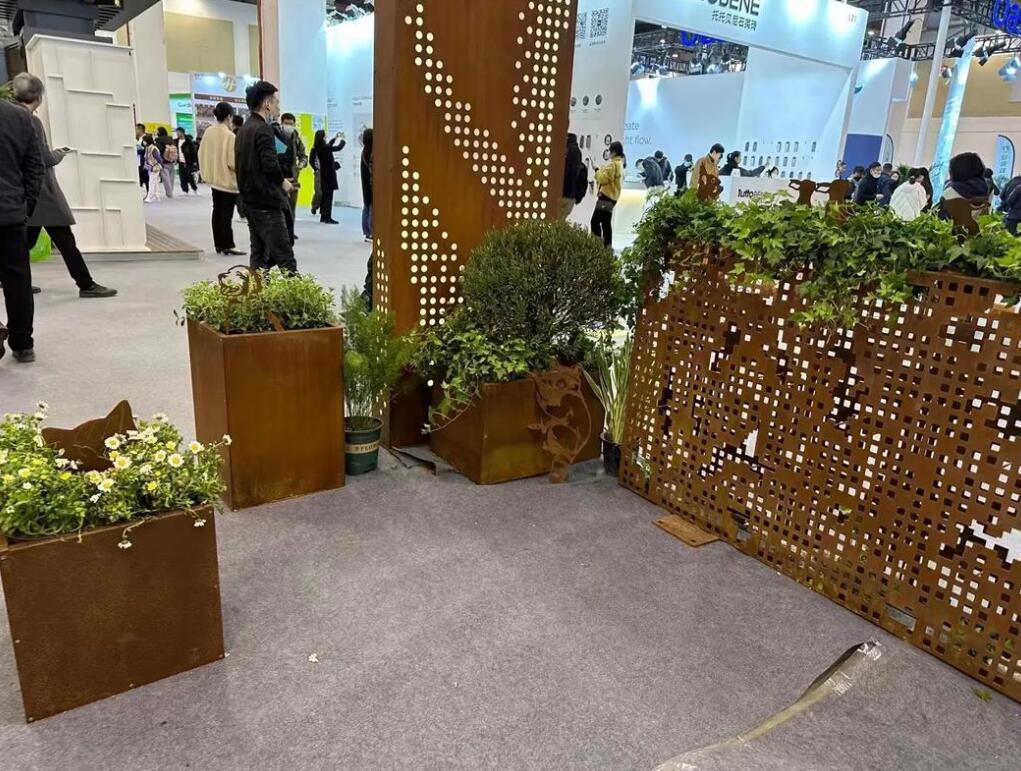 贡嘎耐候钢花箱